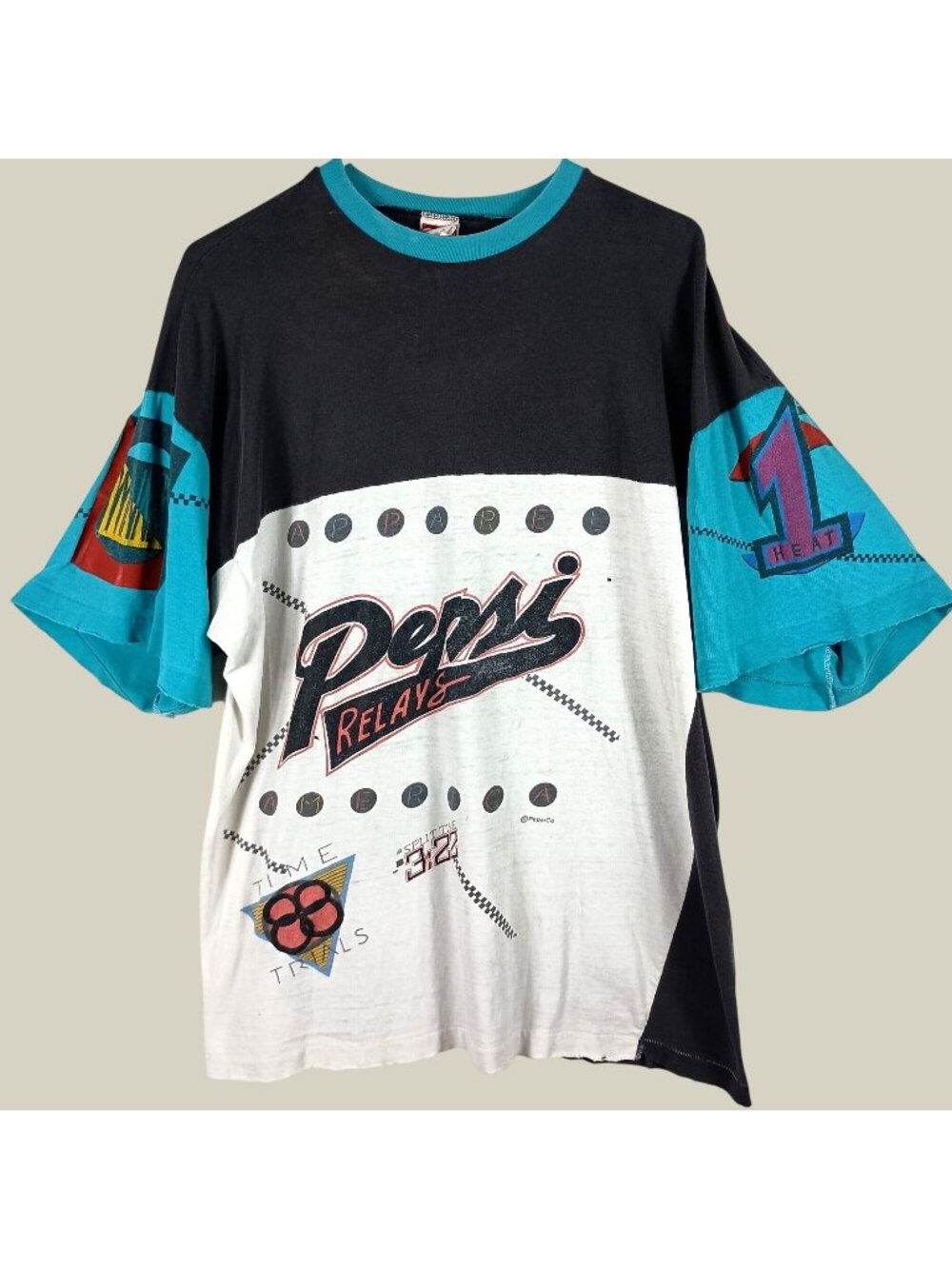 Vintage 90s Pepsi Relays Cotton T Shirt Mens M Baggy Distressed Streetwear